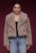 Load image into Gallery viewer, Faux Fur Cropped Coat