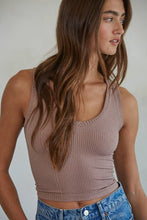 Load image into Gallery viewer, Seamless Knit Ribbed V-Neck Tank