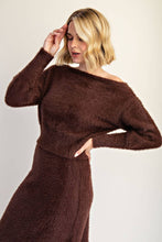 Load image into Gallery viewer, Asymmetric Teddy Bear Soft Sweater Top