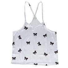 Load image into Gallery viewer, Bow Cami and Ruffled Short Pajama Set