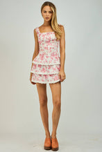 Load image into Gallery viewer, Floral Eyelet Mini Ruffle Dress

