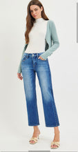 Load image into Gallery viewer, Risen PSC21957 LOW RISE CROP STRAIGHT CONTRAST SIDE DETAIL JEANS