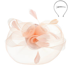 Load image into Gallery viewer, Organza Flower Fascinator
