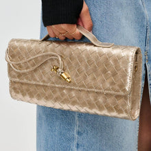 Load image into Gallery viewer, Ada Top Handle Woven East West Clutch Crossbody