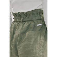 Load image into Gallery viewer, Linen High Rise Paperbag Shorts-Olive
