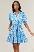 Load image into Gallery viewer, Floral Button Down Mini Dress
