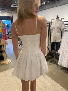 White Mini Dress by Storia