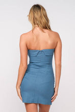 Load image into Gallery viewer, Sky to Moon Strapless Dress - Navy

