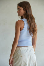 Load image into Gallery viewer, Seamless Knit Ribbed V-Neck Tank