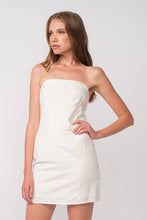 Load image into Gallery viewer, Sky to Moon Strapless Mini Dress - White
