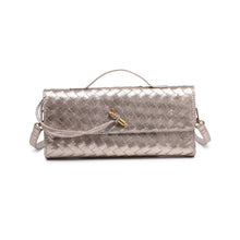 Load image into Gallery viewer, Ada Top Handle Woven East West Clutch Crossbody