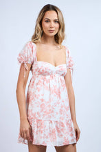 Load image into Gallery viewer, Sky to Moon Puff Sleeve Floral Mini Dress
