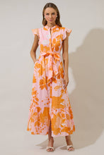 Load image into Gallery viewer, Lenira Floral Riah Button Down Maxi Dress