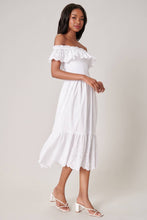 Load image into Gallery viewer, Esmeralda Smocked Eyelet Midi Dress
