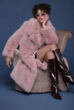 Load image into Gallery viewer, Oversized Collar Faux Fur Midi Coat