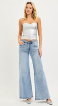 Load image into Gallery viewer, Risen Low Rise Sparkly Wide Leg Jeans - PW21284 LUREX LIGHT