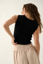 Load image into Gallery viewer, Solid Ribbed Knit Cropped Tank Top
