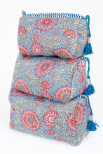Load image into Gallery viewer, Quilted Cotton Toiletry Bag