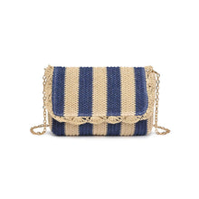 Load image into Gallery viewer, Winnie Striped Straw Clutch