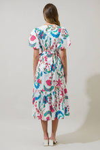 Load image into Gallery viewer, Izzie Floral Lunia Wrap Midi Dress
