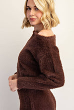 Load image into Gallery viewer, Asymmetric Teddy Bear Soft Sweater Top