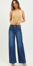Load image into Gallery viewer, Risen Mid Rise Wide with Vertical Seam Jeans - Dark