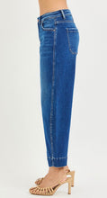 Load image into Gallery viewer, Risen Mid Rise Crop Barrel Jeans - Dark PGC21490