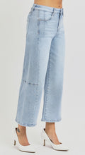 Load image into Gallery viewer, Risen High Rise Cropped Wide Leg with Seam Detail - 5857 Light Wash