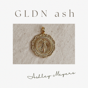 Duquesne Coin Necklace by GLDN ash