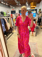 Load image into Gallery viewer, Inara Floral Evianna Button Down Flutter Maxi Dress