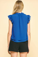 Load image into Gallery viewer, Sleeveless Blouse with Ruffles
