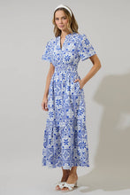 Load image into Gallery viewer, Arbor Floral Belraj Poplin Maxi Dress