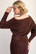 Load image into Gallery viewer, Asymmetric Teddy Bear Soft Sweater Top