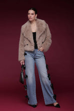 Load image into Gallery viewer, Faux Fur Cropped Coat