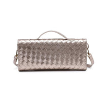 Load image into Gallery viewer, Ada Top Handle Woven East West Clutch Crossbody