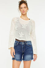 Load image into Gallery viewer, Kan Can Dark Denim Shorts with Fray Hem