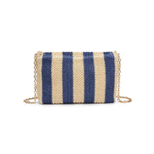Load image into Gallery viewer, Winnie Striped Straw Clutch