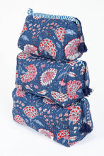 Load image into Gallery viewer, Quilted Cotton Toiletry Bag