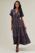 Load image into Gallery viewer, Miley Plaid Palmer Poplin Tiered Maxi Dress
