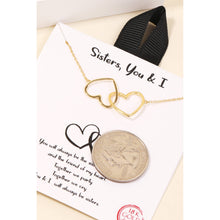 Load image into Gallery viewer, Gold Dipped Heart Link Necklace

