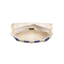 Load image into Gallery viewer, Winnie Striped Straw Clutch