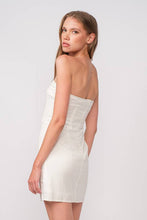 Load image into Gallery viewer, Sky to Moon Strapless Mini Dress - White

