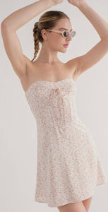 Stella Ivory Strapless Mini Dress