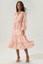 Load image into Gallery viewer, Marinella Floral Tiered Midi Dress