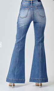 Risen High Rise Bell Bottom Jeans 5358X Curvy