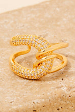 Load image into Gallery viewer, Pave Looped Knot Open Band Ring
