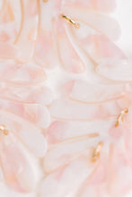Load image into Gallery viewer, Pink Petite Palm Statement Drop Earrings
