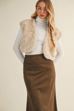 Load image into Gallery viewer, FAUX FUR BOLERO VEST

