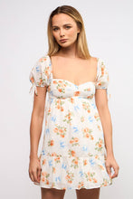 Load image into Gallery viewer, SWEETHEART NECK SHORT PUFF SLEEVE MINI DRESS
