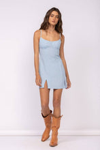Load image into Gallery viewer, Sky to Moon Light Blue Mini Dress
